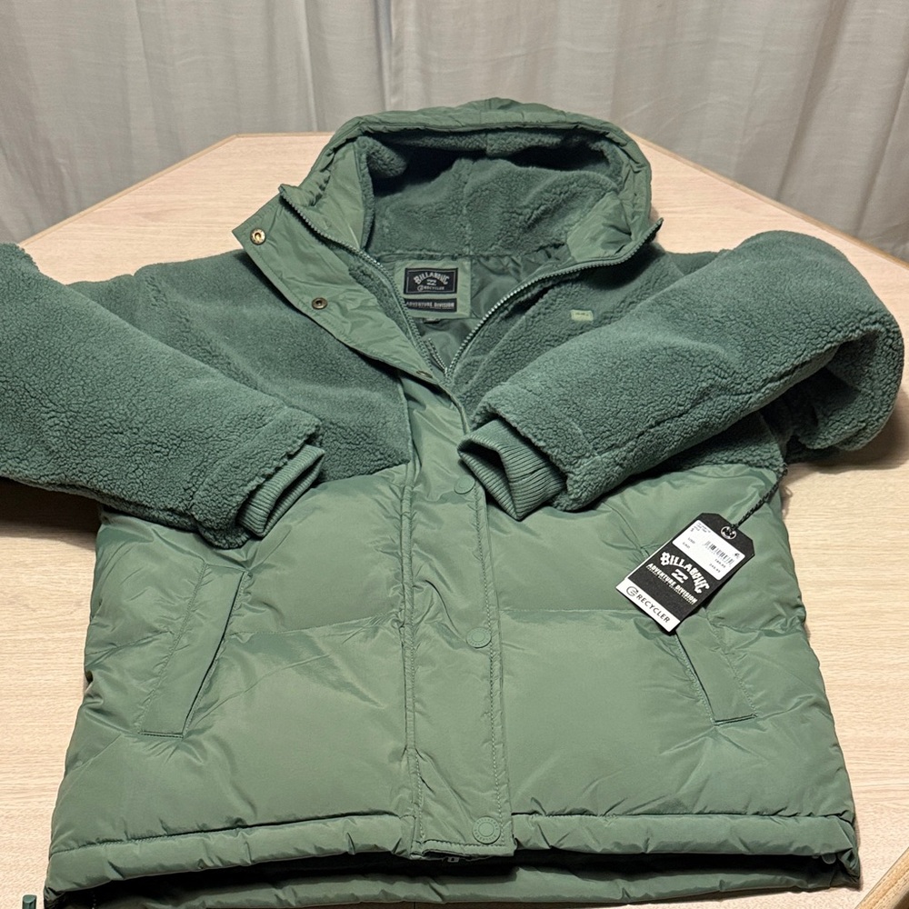 Billabong Forest Green Hooded Jacket